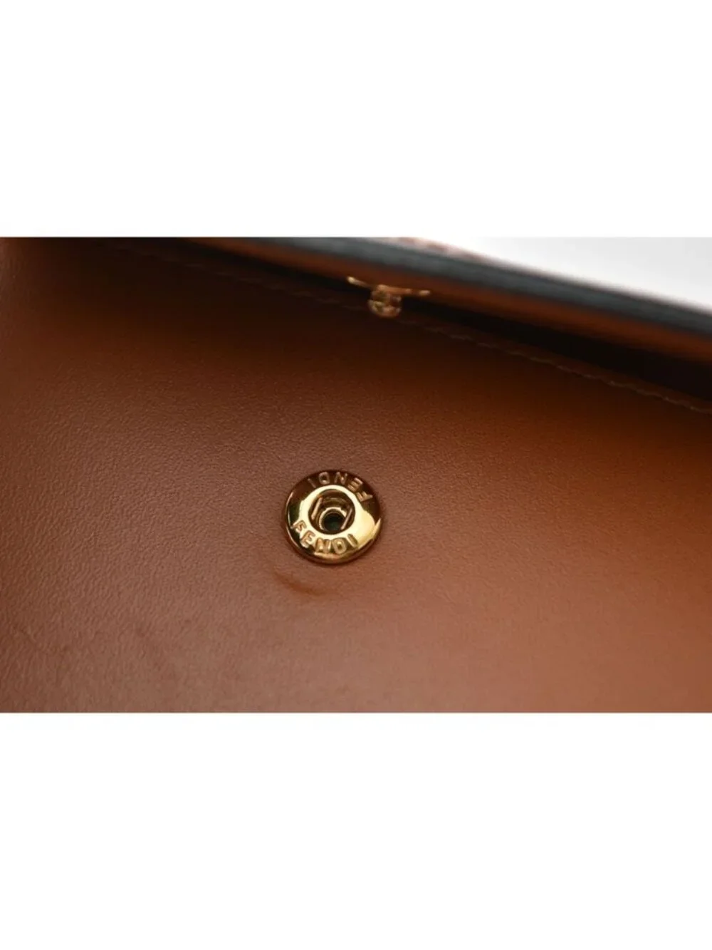 Fendi Wallet Mini Trifold Aayz Soft Leather Brown